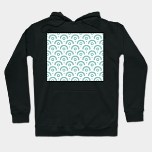 Abstract pattern - blue and white. Hoodie